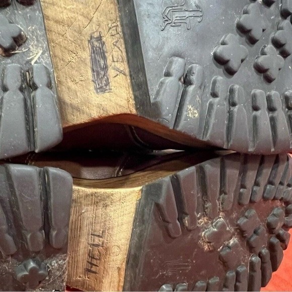 London Underground 90s Platform Shoes Vintage Brown Leather Grunge Y2K Sz 6-6.5 - Picture 8 of 14